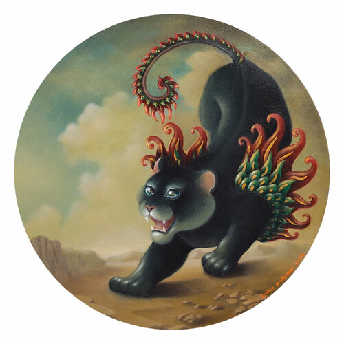 Spirit of the Guardian de Adin Wahyu Wiedyardini, Pintura a la venta en Singulart