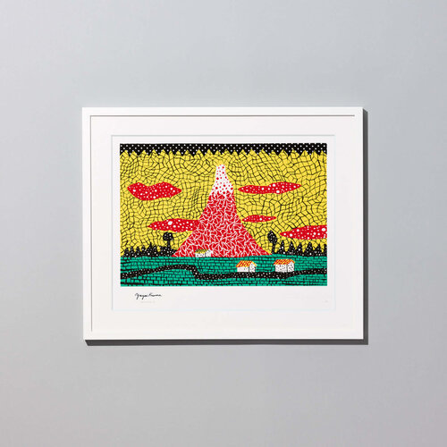 Red Mt Fuji by Yayoi Kusama, Print for Sale on Singulart