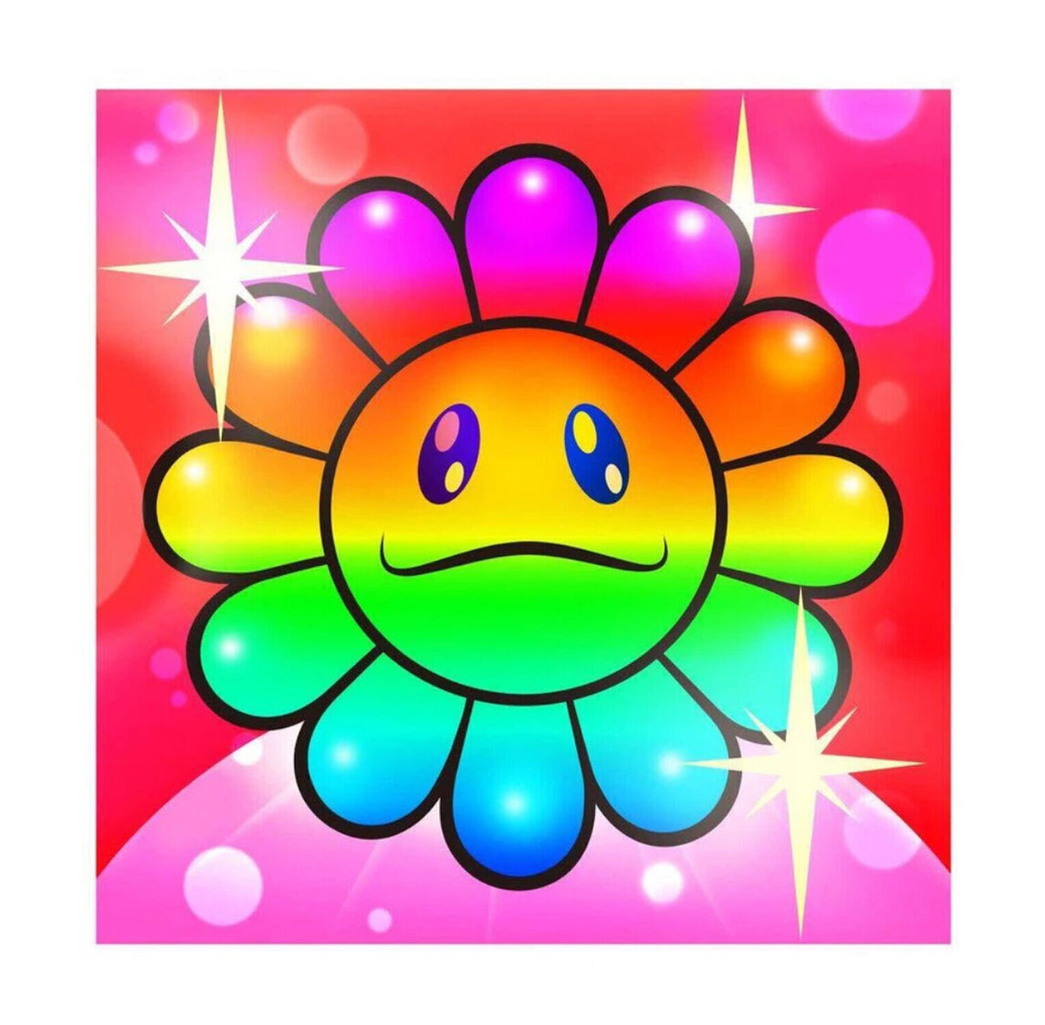Murakami.Flower #9727 ( Rainbow, 108 Flowers) Takashi Murakami