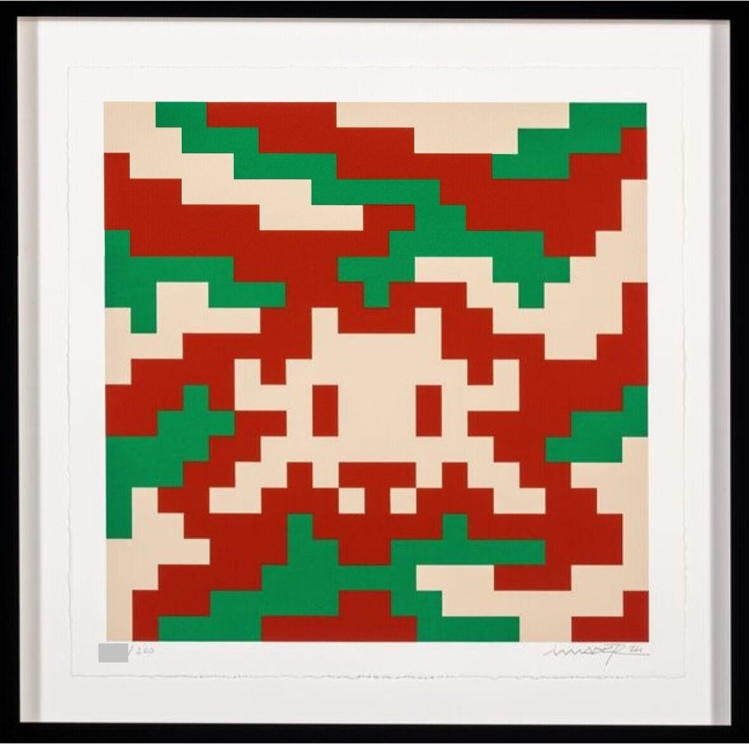 Camo S-3C-M1 ( Green, Brown, Camouflage) Invader Stampa in vendita