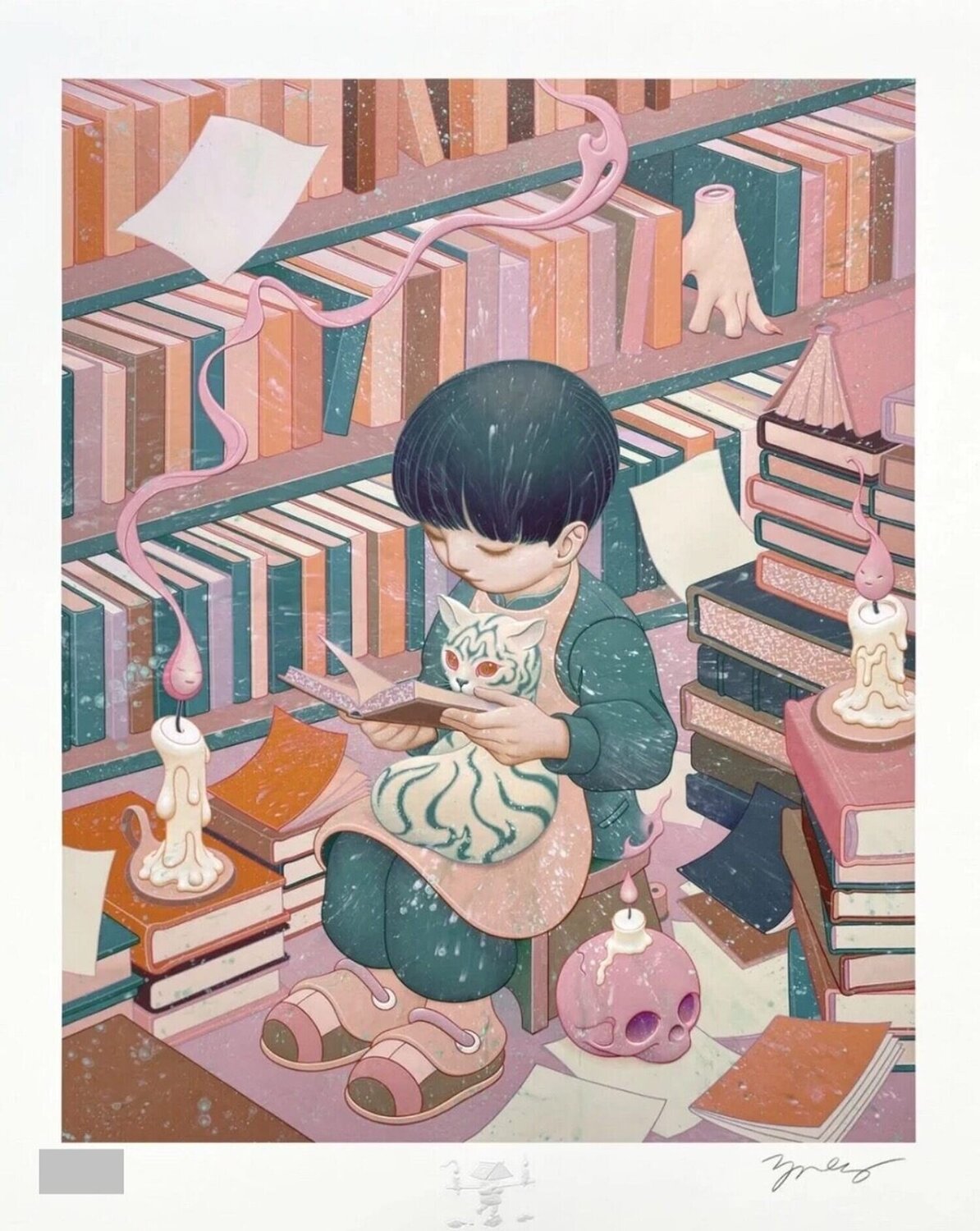 Bibliophile James Jean Stampa in vendita