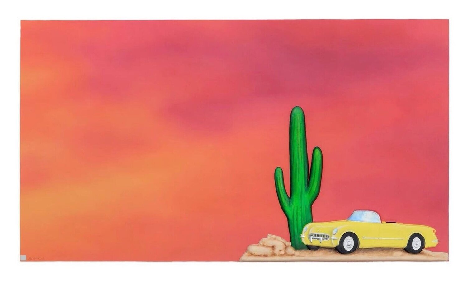 DESPERADO (Yellow car) Alex Israel Stampa in vendita