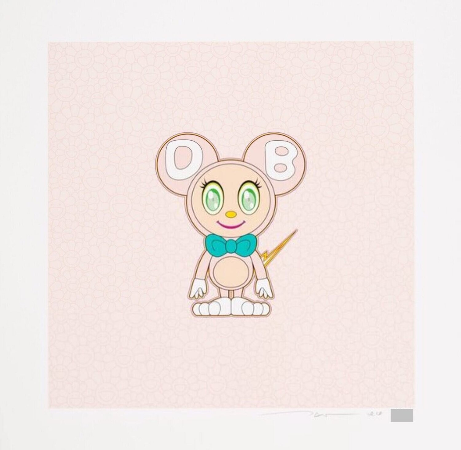 DOB 2020 (Light Pink, Flowers) Takashi Murakami