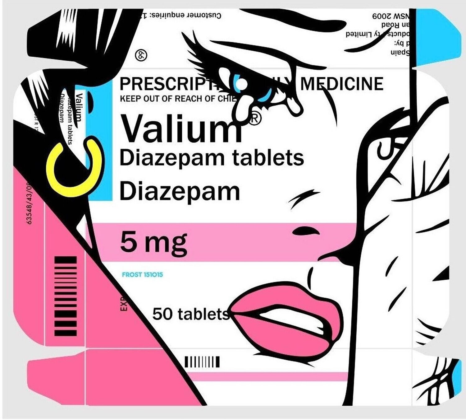Valium ( Diazepam) Ben Frost Stampa in vendita