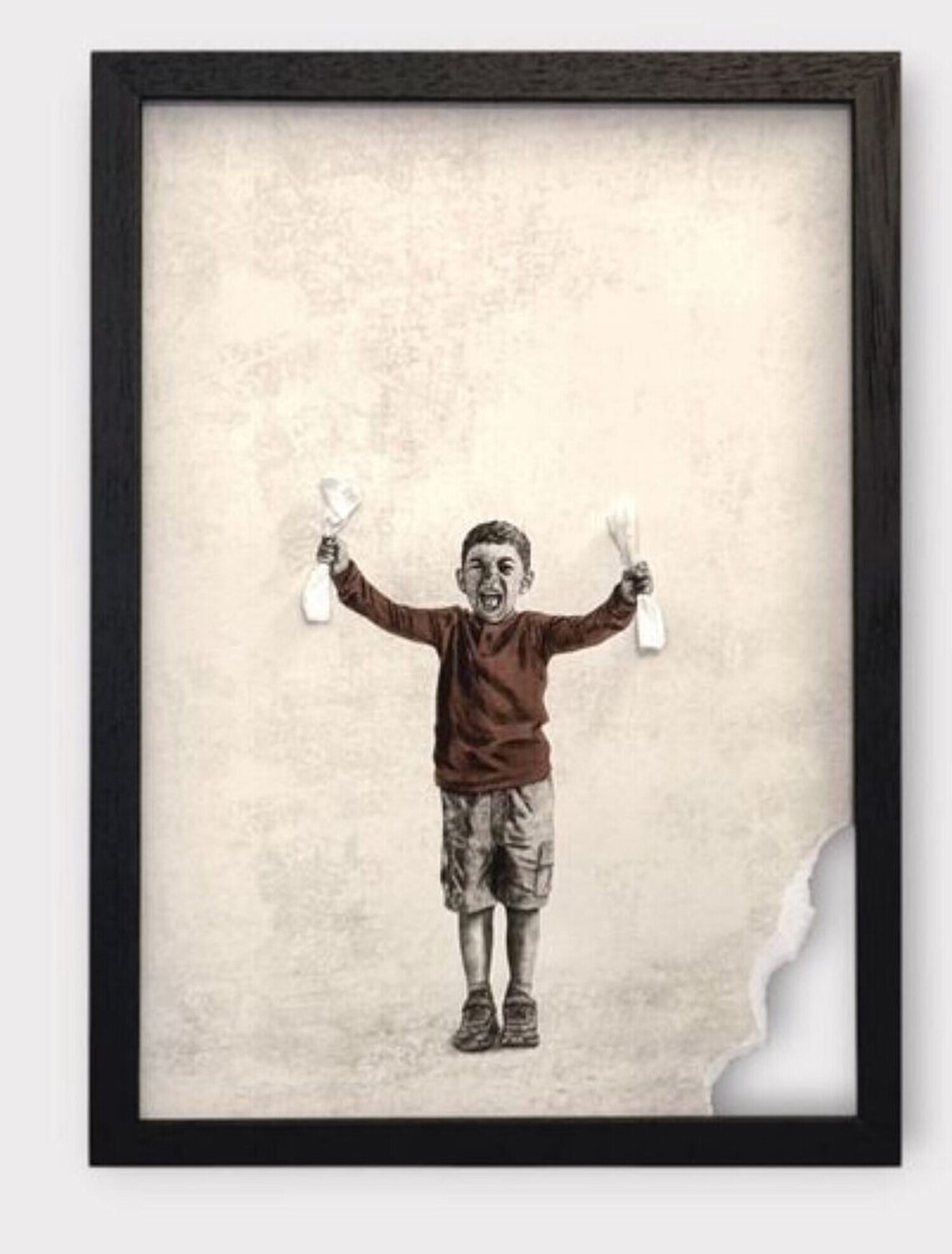 Torn ( Paper, Boy) Andrew Scott Stampa in vendita