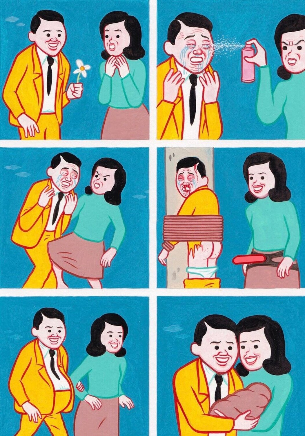 Jjajii ( Couple, Tree) Joan Cornellà Afdruk te koop