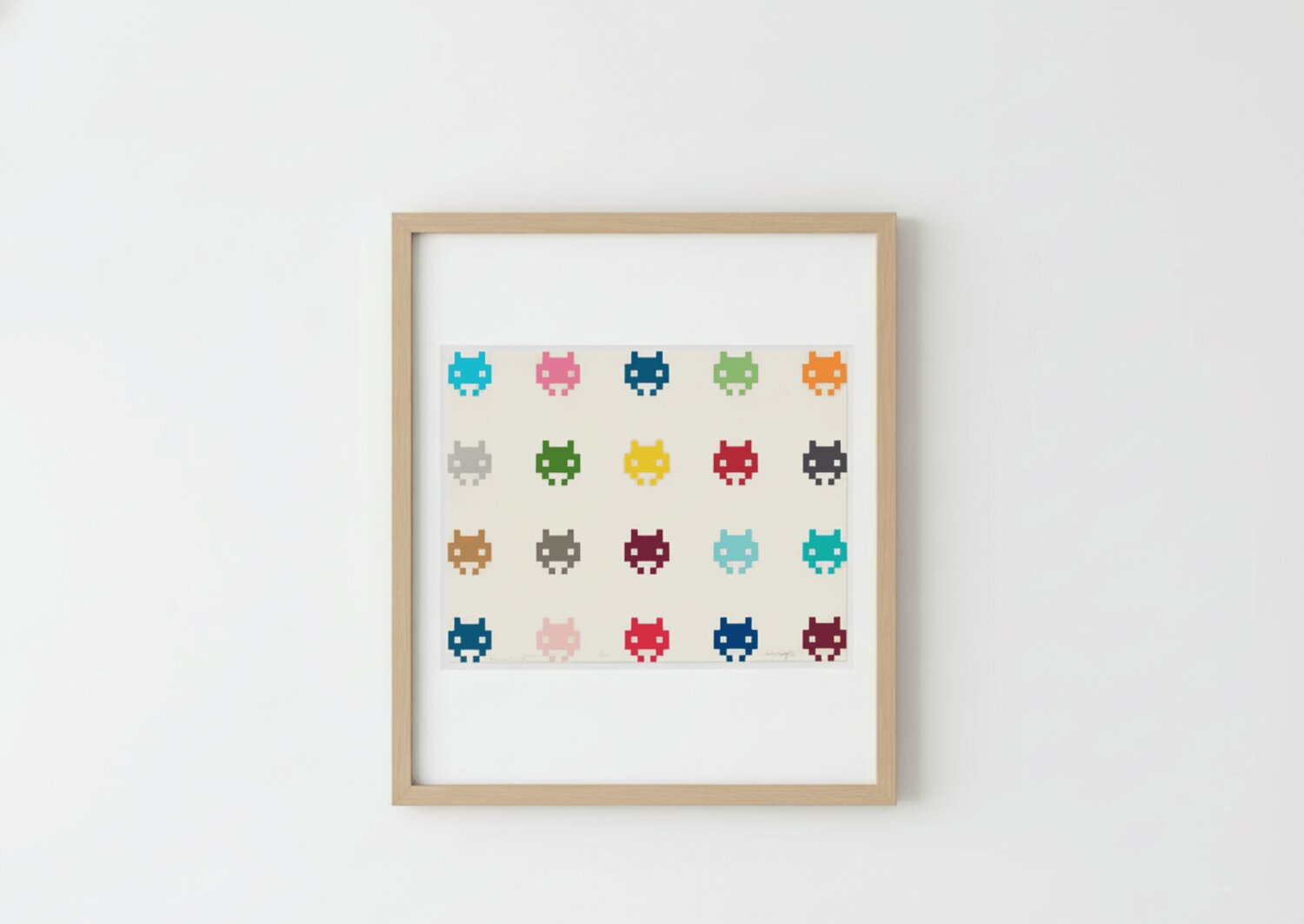 InvadHirst ( Damien Hirst) Invader Stampa in vendita