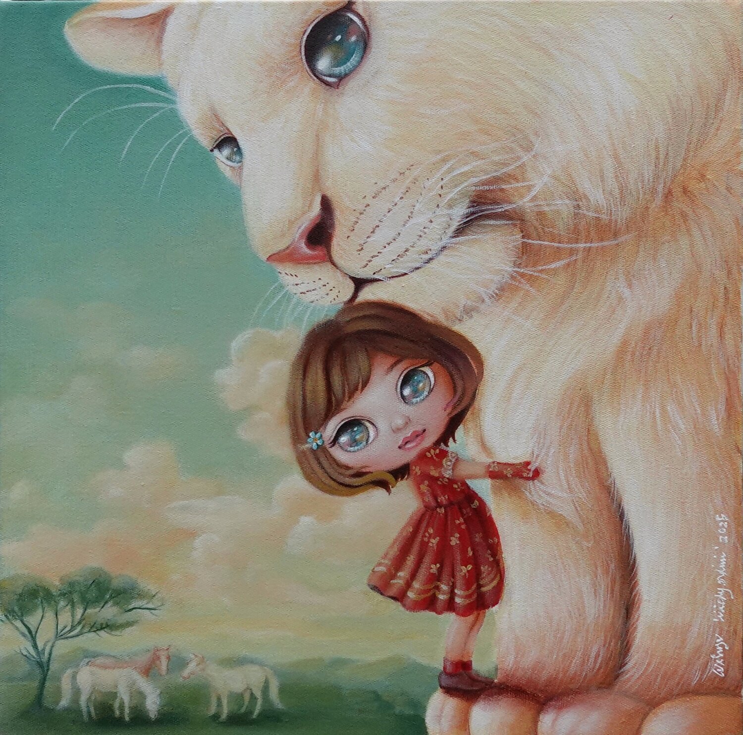 The Wild Within 2 Adin Wahyu Wiedyardini Originalgemälde zu verkaufen