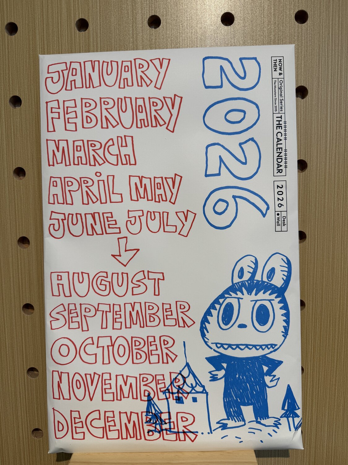 The Calendar 2026 ( Wall,The Monsters, Labubu) Kasing Lung