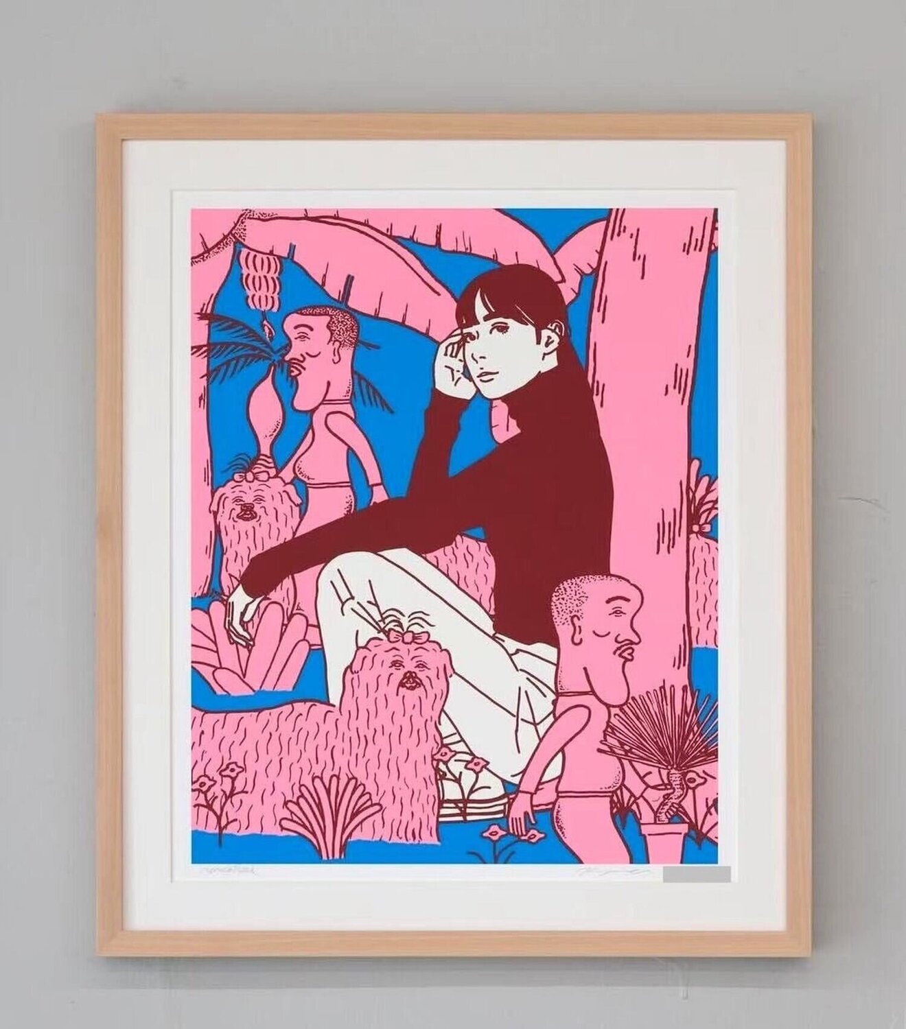 Untitled (Pink, On Air Kego) KYNE Druck zu verkaufen