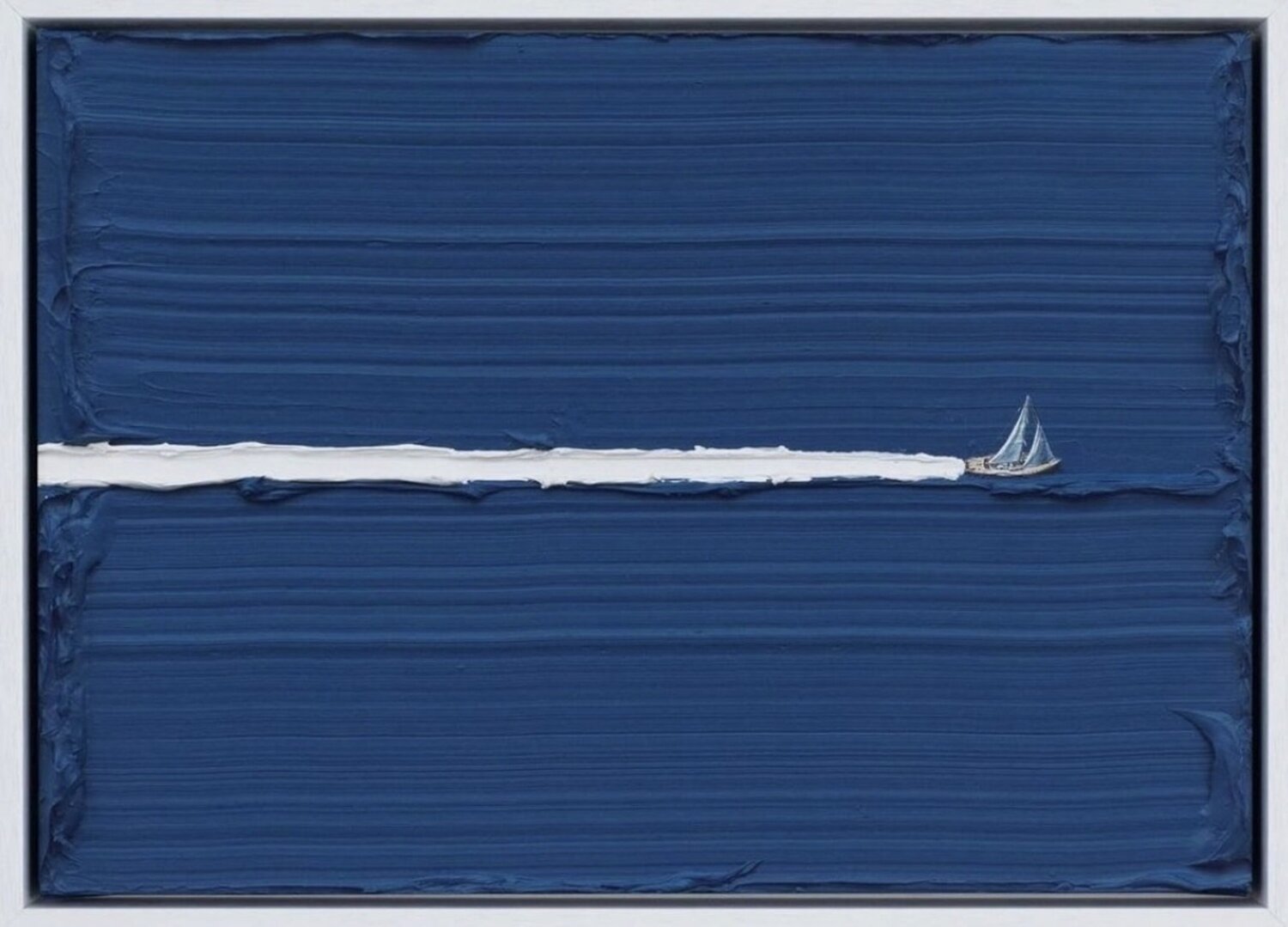 Sail Away (Yacht, Boat, Blue) Werner Bronkhorst Stampa in vendita