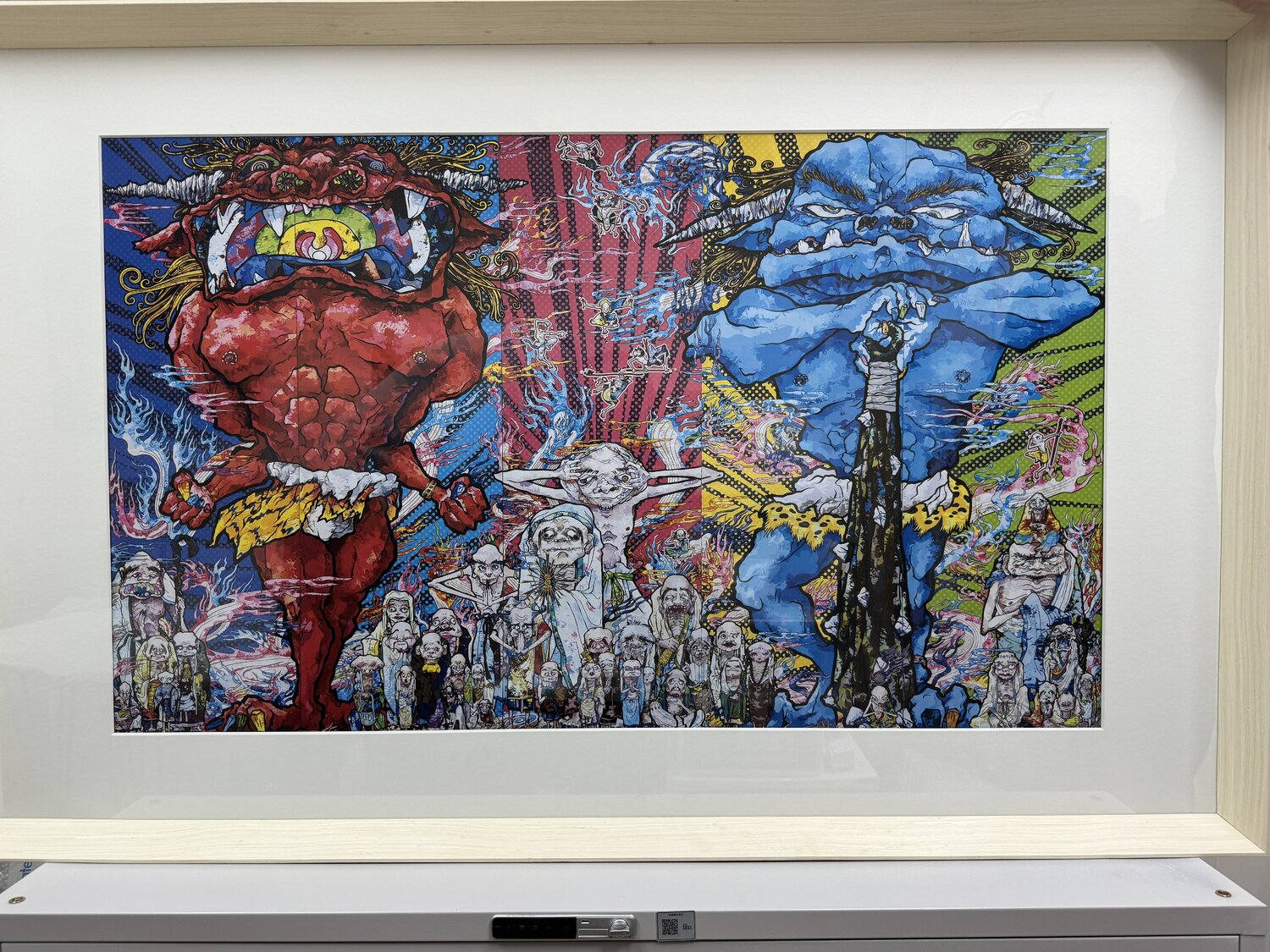Red Demon and Blue Demon with 48 Arhats Takashi Murakami Druck zu verkaufen