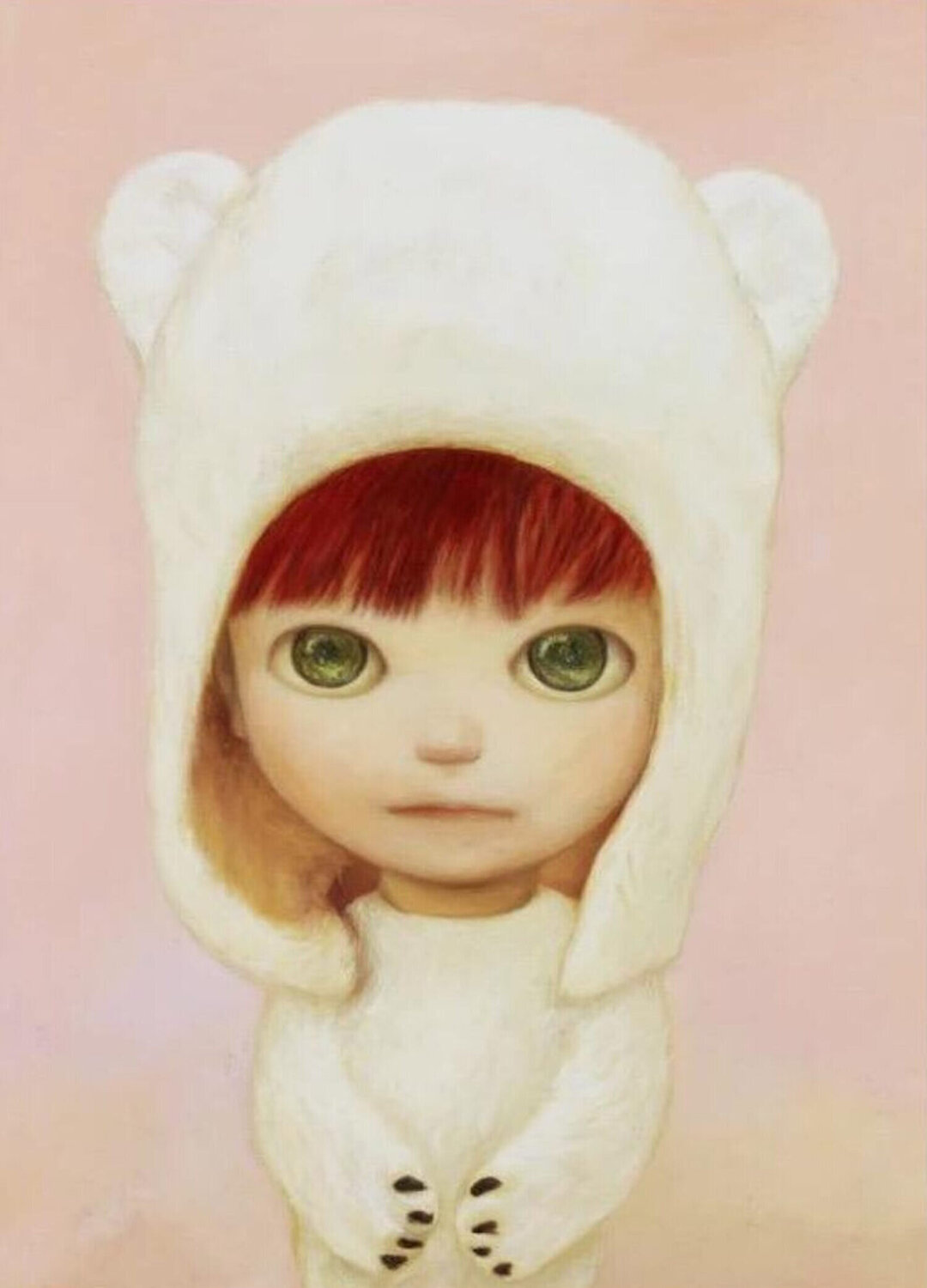 Little White Bear Boy (Pink) Mayuka Yamamoto Druck zu verkaufen