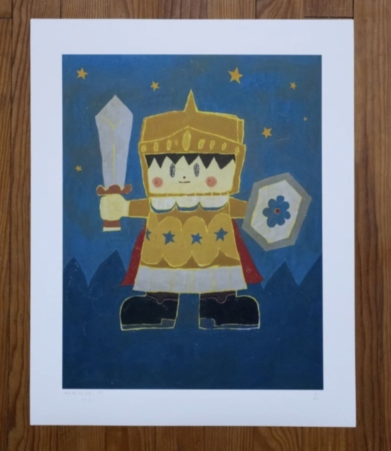 Untitled ( Knight, sword) Noritoshi Mitsuuchi Druck zu verkaufen
