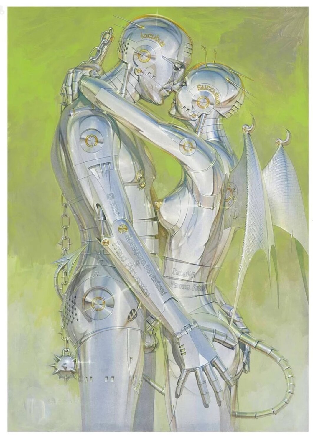 Untitled (Robot, Couple) Hajime Sorayama Print for sale