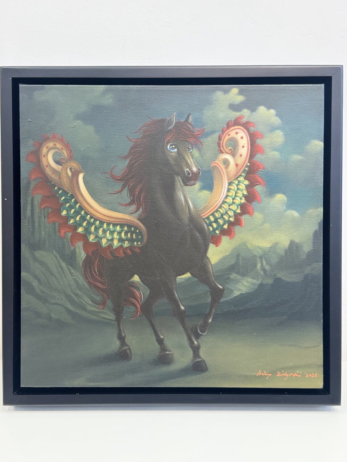 Black Horse Adin Wahyu Wiedyardini Pintura original en venta