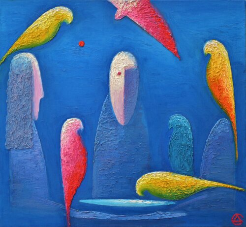 Papageien von Dmitri Svetchnikov, Malerei kaufen auf Singulart