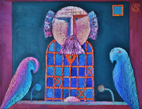 Kommentator-3 by Dmitri Svetchnikov, Painting for Sale on Singulart