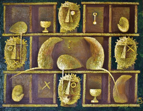 Gelber Schrank van Dmitri Svetchnikov, Schilderij te koop op Singulart