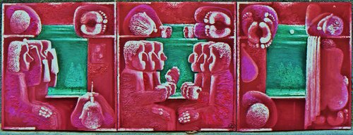 Im Zug. Reservierter Sitzplatz von Dmitri Svetchnikov, Malerei kaufen auf Singulart