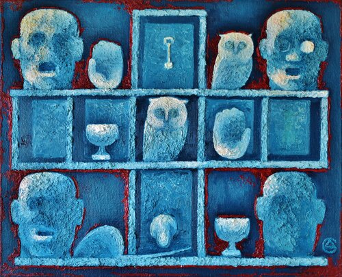 Blauer Schrank di Dmitri Svetchnikov, Pittura in vendita su Singulart