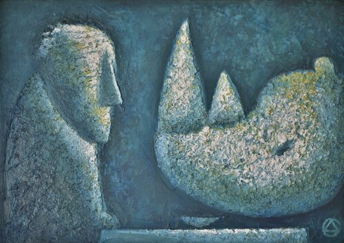 Mein Freund di Dmitri Svetchnikov, Pittura in vendita su Singulart