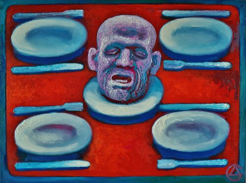 Ein Kopf by Dmitri Svetchnikov, Painting for Sale on Singulart