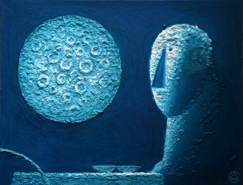 Mein Mond von Dmitri Svetchnikov, Malerei kaufen auf Singulart