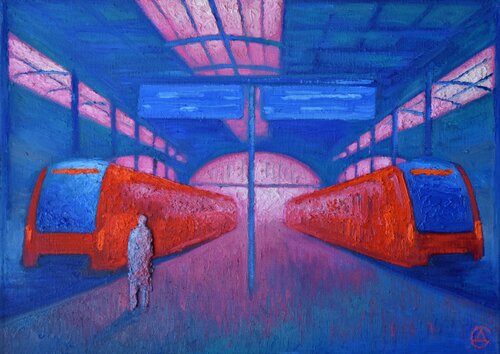 Der Bahnhof von Dmitri Svetchnikov, Malerei kaufen auf Singulart