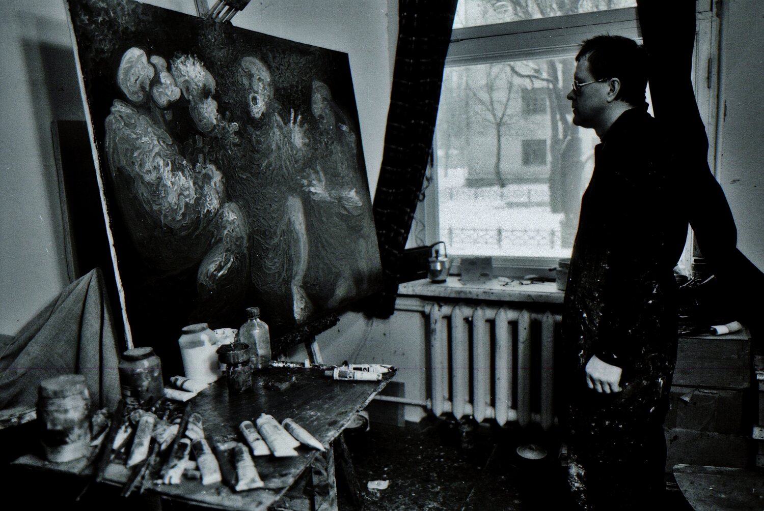 Bei der Arbeit 1980 Ukraine Dmitri Svetchnikov Fotografie zu verkaufen
