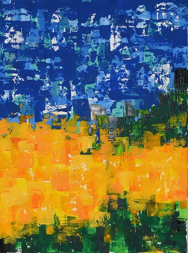 Sunflowers von Marie-Jeanne Lavalette, Malerei kaufen auf Singulart