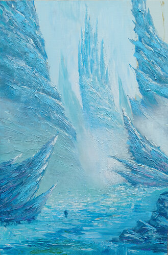 Rocca di Ghiaccio van Marco Manni, Schilderij te koop op Singulart