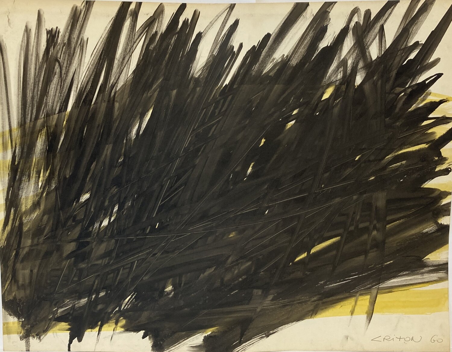 Encre sur papier, 1960 Jean Criton