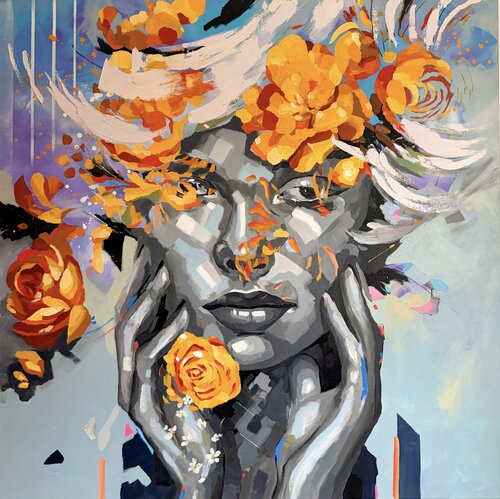 Power of Stillness von Geethu Chandramohan, Malerei kaufen auf Singulart