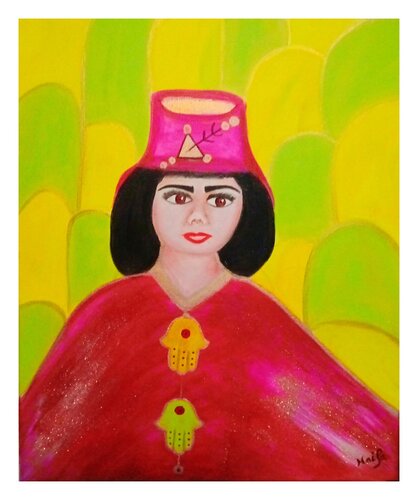 L’âme des Anciennes 🎨🐦💕 von HAIFA MELLITI, Malerei kaufen auf Singulart