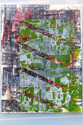 fendre la foule #1 by Fred Michiels, Painting for Sale on Singulart