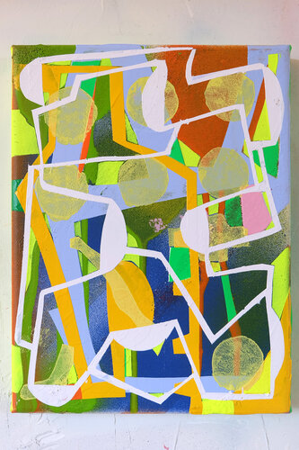 Je suis ma propre cible #3 von Fred Michiels, Malerei kaufen auf Singulart