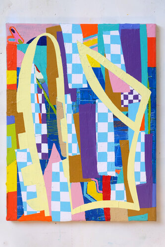 Je suis ma propre cible #8 van Fred Michiels, Schilderij te koop op Singulart