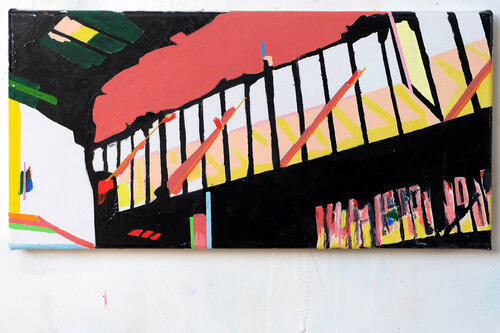 Sans titre (Lugano) von Fred Michiels, Malerei kaufen auf Singulart