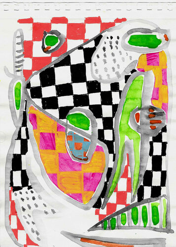 l'ambiance d'une Saab Sonett #7 by Fred Michiels, Work on Paper for Sale on Singulart