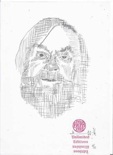 John Baldessari - Lithographie numérique signée à la main van Fred Michiels, Werk op papier te koop op Singulart