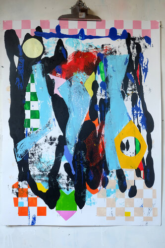bold moves in love & sex van Fred Michiels, Schilderij te koop op Singulart