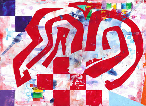 The center among strobic suddenness by Fred Michiels, Work on Paper for Sale on Singulart