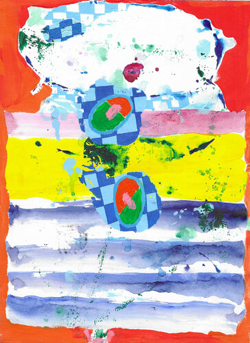 Self-help lines in charge of freedom by Fred Michiels, Work on Paper for Sale on Singulart