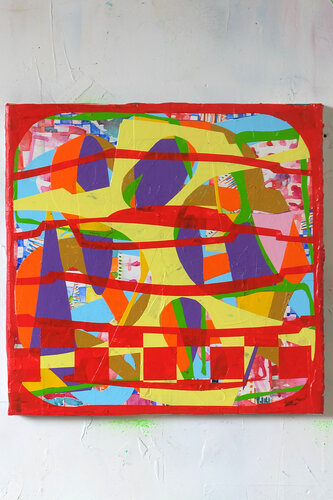 the thrills and spills of a too-sunny day van Fred Michiels, Schilderij te koop op Singulart