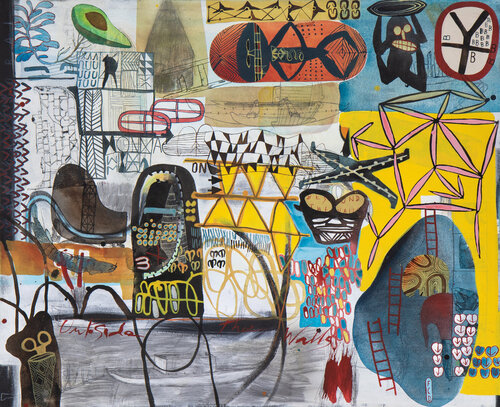 L' autre monde van Foucaud Stéphane, Schilderij te koop op Singulart