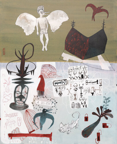 La case aux oiseaux par Foucaud Stéphane, Peinture en vente sur Singulart