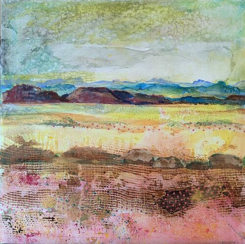 Negev Landscape van Jillian Goldberg, Schilderij te koop op Singulart