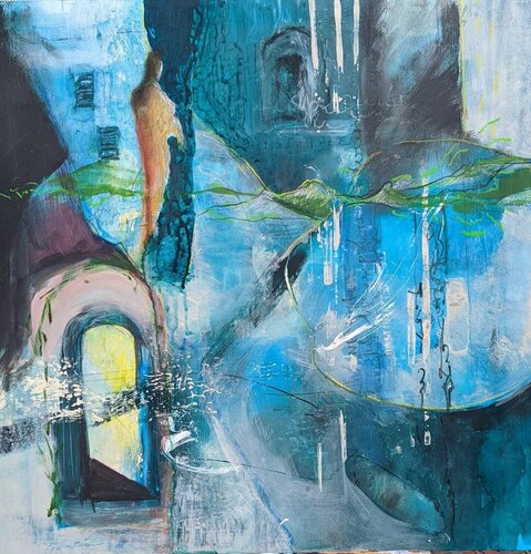 Blue Wind van Jillian Goldberg, Schilderij te koop op Singulart