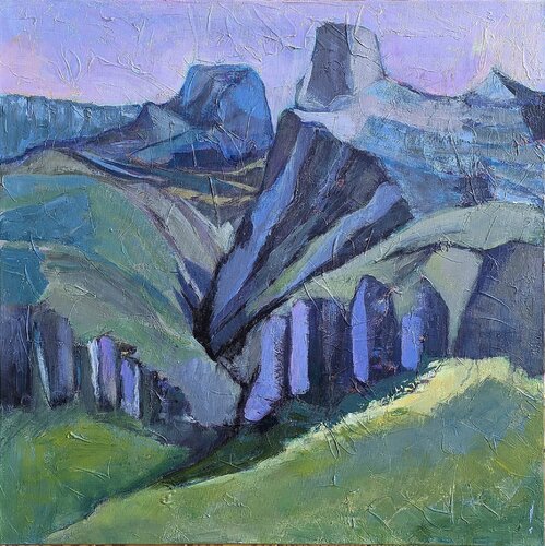 Drakensberg van Jillian Goldberg, Schilderij te koop op Singulart